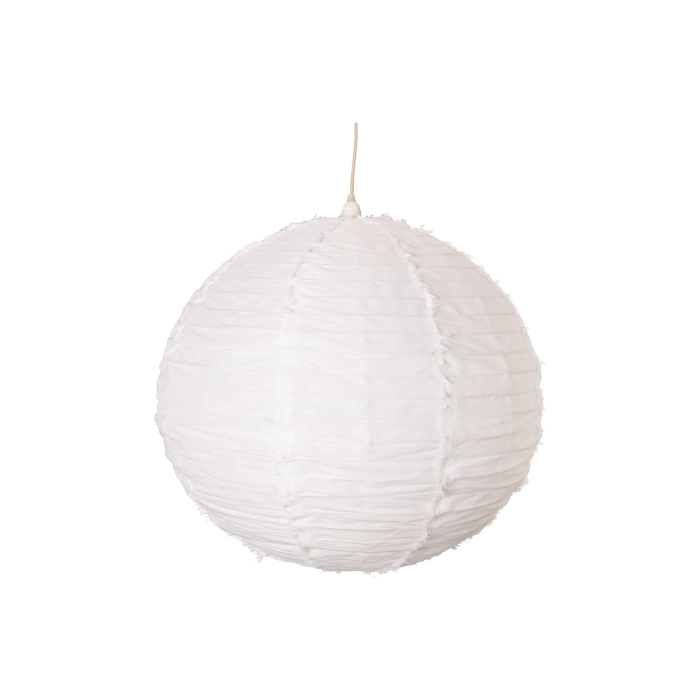 Світильник стельовий білий з лляним абажуром 76x76 +150см (220-240В) Flores, Wikholm Form