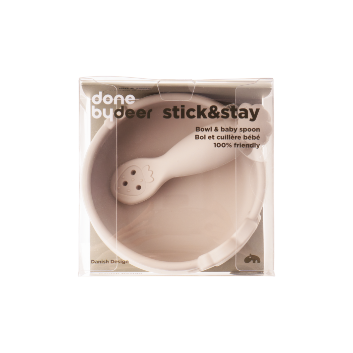 Набір для годування Перший пісочного кольору Stick & Stay Sheepy, Done by Deer