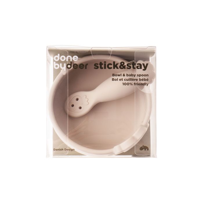 Набір для годування Перший пісочного кольору Stick & Stay Sheepy, Done by Deer Набір для годування Перший пісочного кольору Stick & Stay Sheepy, Done by Deer