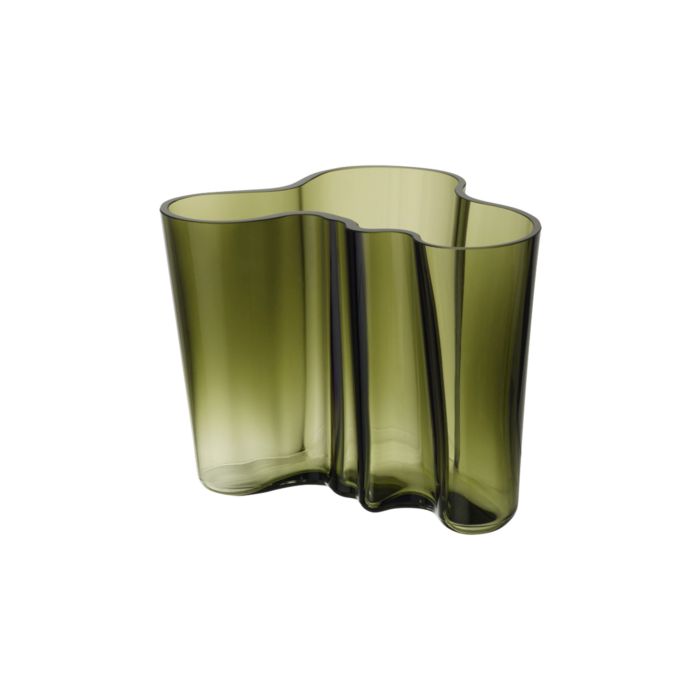 Ваза скляна темно-зелена 16см Aalto, Iittala Ваза скляна темно-зелена 16см Aalto, Iittala