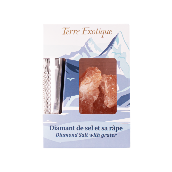 Сіль харчова рожева Гімалайська з Кашміру з теркою 400г, Terre Exotique