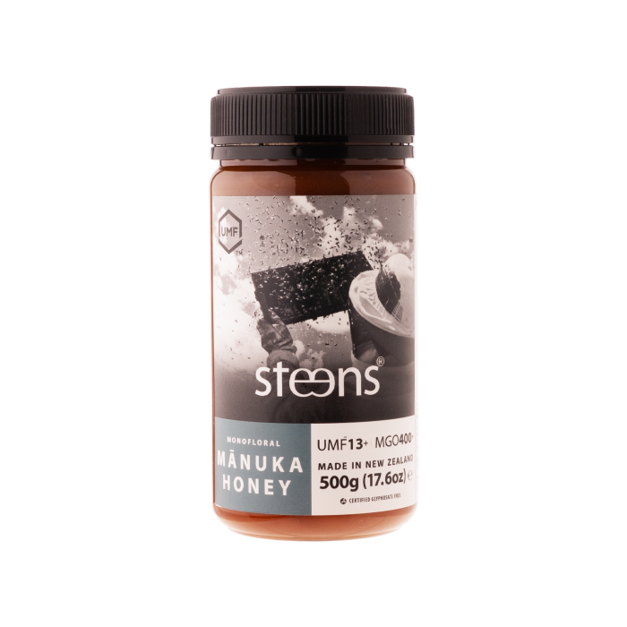 Мед манука одноквітковий необроблений MGO 400+(UMF13+) 500мл, Steens Manuka Honey