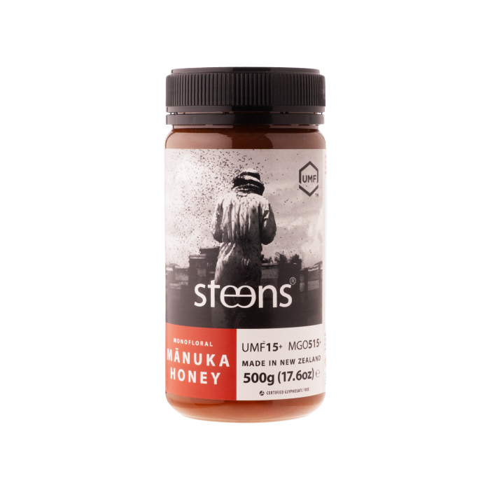Мед манука одноквітковий необроблений MGO 515+(UMF15+) 500мл, Steens Manuka Honey