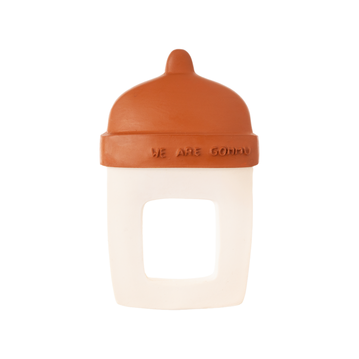 Прорізувач з натурального каучуку кремового кольору Gommu Ring Bottle, Wearegommu Прорізувач з натурального каучуку кремового кольору Gommu Ring Bottle, Wearegommu