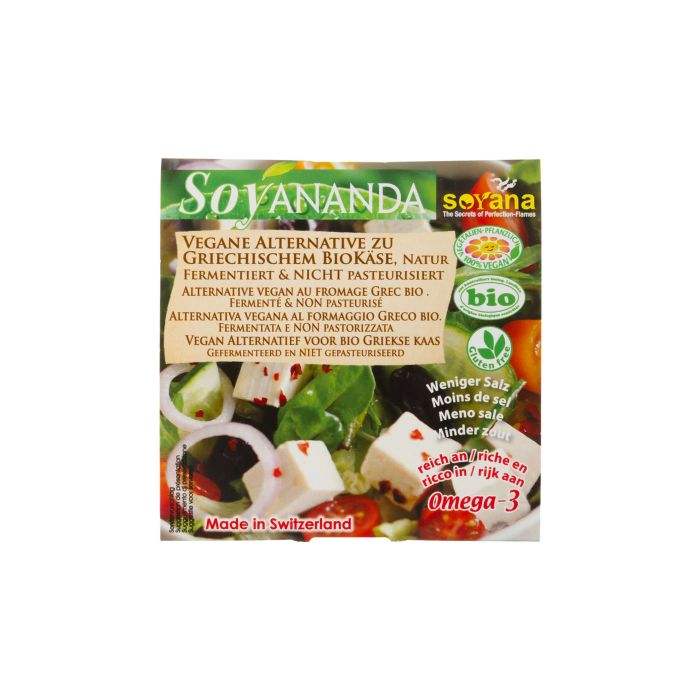 Продукт рослинний немолочний з тофу 'Сир Грецький' органічний 200г, Soyana Продукт рослинний немолочний з тофу 'Сир Грецький' органічний 200г, Soyana