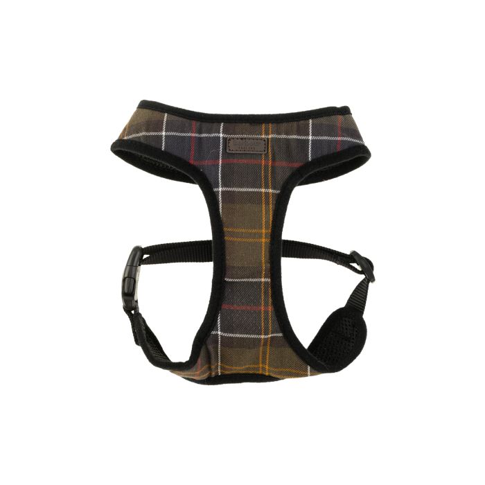 Шлейка для собак в клітину бежева розмір S, Barbour Шлейка для собак в клітину бежева розмір S, Barbour