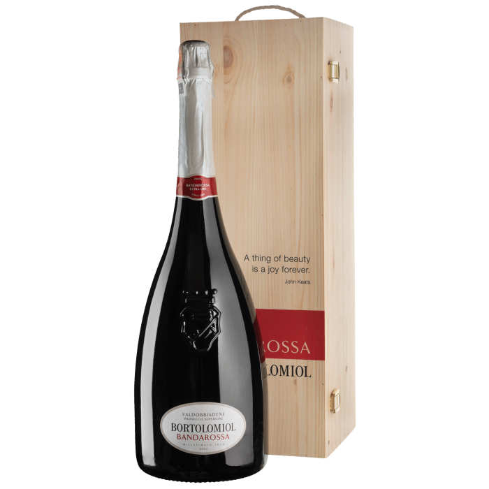 Ігристе Bortolomiol Bandarossa Valdobbiadene Prosecco Superiore, wooden box / Бандаросса Вальдобіадене Просекко Суперіоре, біле, 3 л
