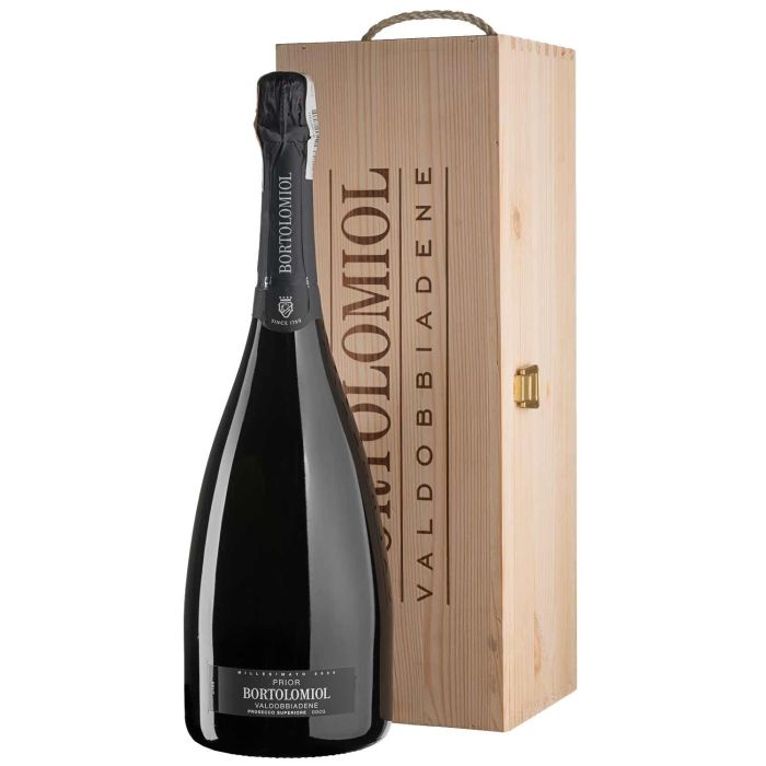 Ігристе Bortolomiol Prior Valdobbiadene Prosecco Superiore, wooden box / Пріор Вальдобіадене Просекко Суперіоре, біле, 1.5 л