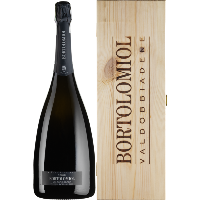 Ігристе Bortolomiol Prior Valdobbiadene Prosecco Superiore, wooden box / Пріор Вальдобіадене Просекко Суперіоре, біле, 1.5 л Ігристе Bortolomiol Prior Valdobbiadene Prosecco Superiore, wooden box / Пріор Вальдобіадене Просекко Суперіоре, біле, 1.5 л