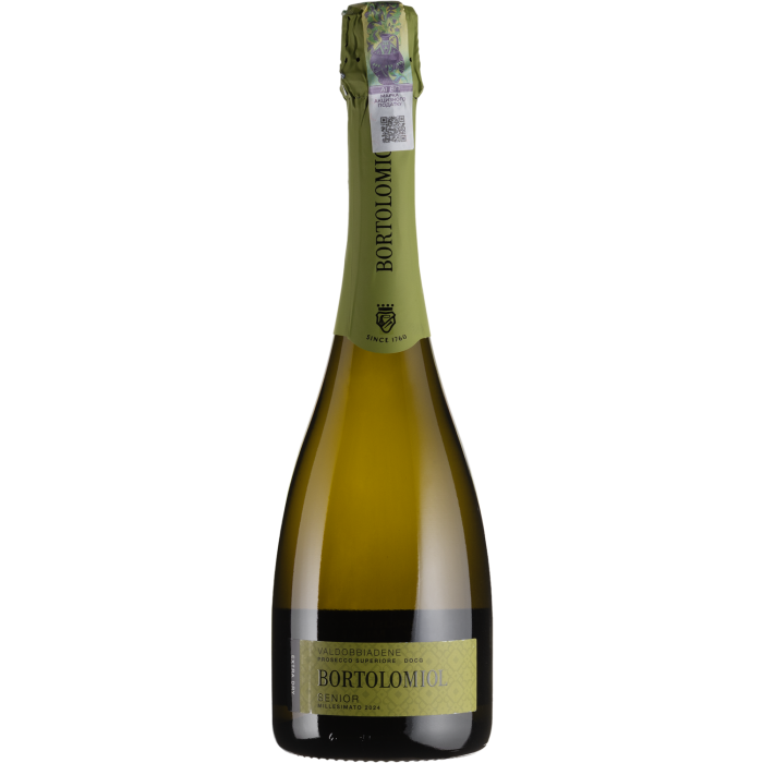 Ігристе Bortolomiol Senior Valdobbiadene Prosecco Superiore / Сеньйор Вальдобіадене Просекко Суперіоре, біле екстра-сухе, 0.75 л Ігристе Bortolomiol Senior Valdobbiadene Prosecco Superiore / Сеньйор Вальдобіадене Просекко Суперіоре, біле екстра-сухе, 0.75 л