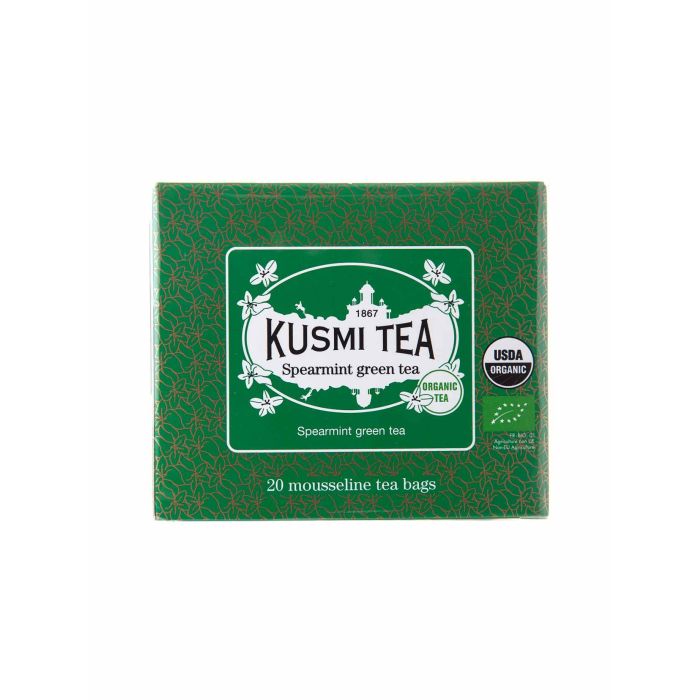 Чай зелений М'ята органічний пакет. 20х2г, Kusmi Tea