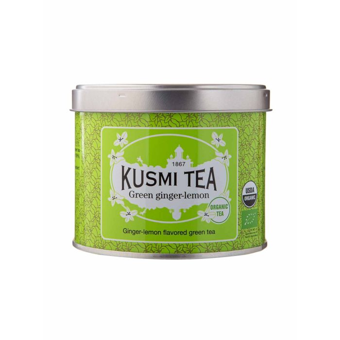 Чай зелений Імбир та Лимон органічний 100г, Kusmi Tea