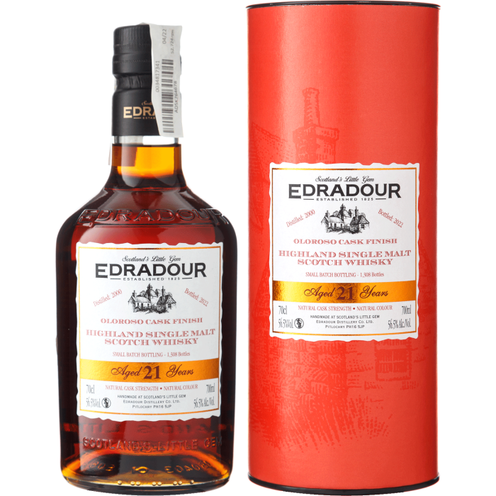 Віскі Edradour 21yo, 0.7 л