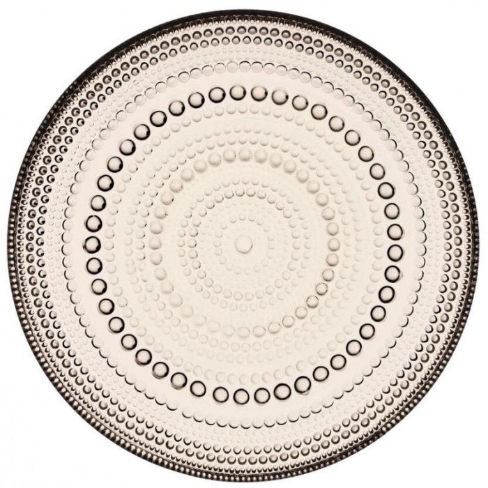 Тарілка скляна коричнева 17см Kastehelmi, iittala
