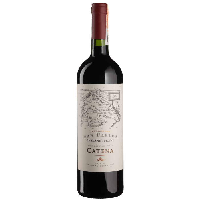 Вино Catena Zapata Catena Appellation San Carlos Cabernet Franc / Катена Апеласьйон Сан Карлос Каберне Фран, червоне сухе, 0.75 л
