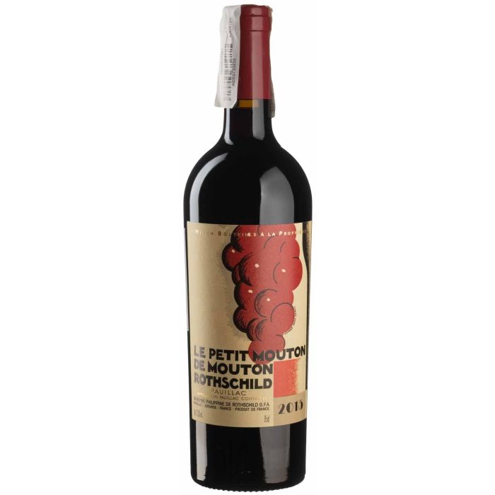 Вино Le Petit Mouton de Mouton Rothschild Le Petit Mouton De Mouton Rothschild / Ле Пті Мутон де Мутон Ротшильд 2015, червоне сухе, 0.75 л
