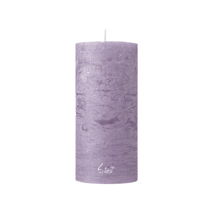 Свічка кольору гліцинії 7x15см 415 Luz Your Senses, Rasteli