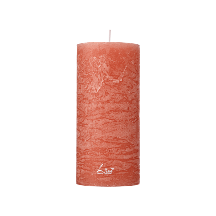 Свічка персикового кольору 7x15см 415 Luz Your Senses, Rasteli