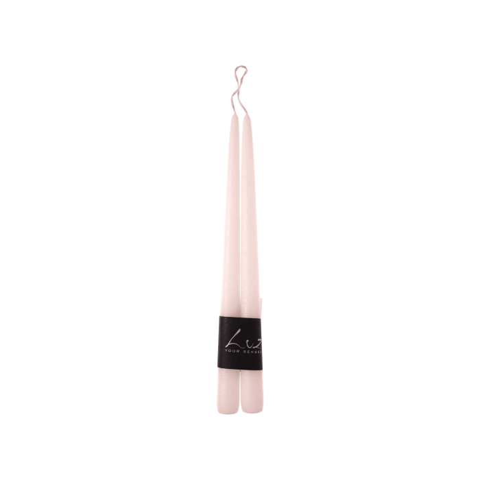 Свічка столова полуничного кольору 2,2x30см 305 (2шт в уп) Luz Your Senses, Rasteli