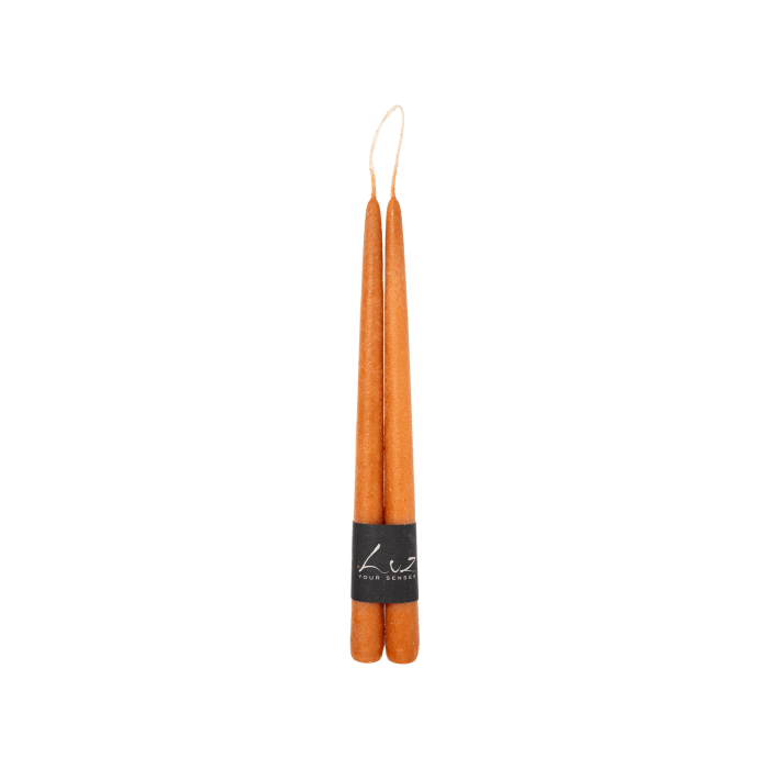 Свічка столова янтарного кольору 2,2x30см 305 (2шт в уп) Luz Your Senses, Rasteli