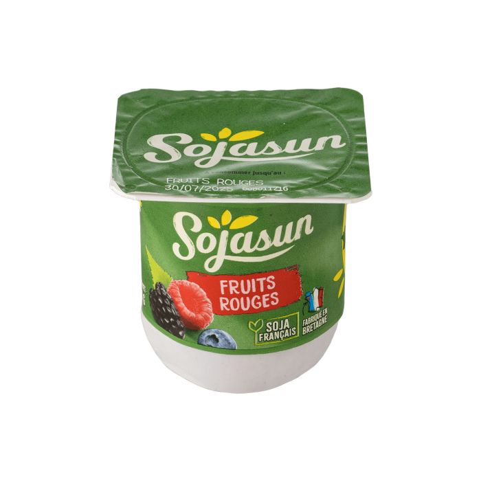 Продукт з ферментованої сої з червоними ягодами 100г, Sojasun Продукт з ферментованої сої з червоними ягодами 100г, Sojasun