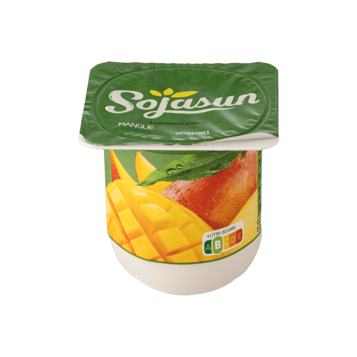 Продукт з ферментованої сої з манго 100г, Sojasun