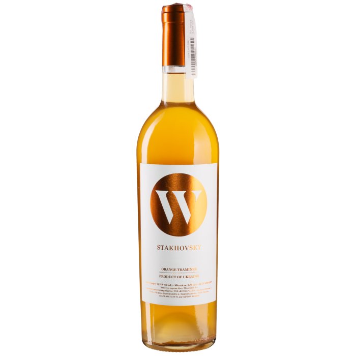 Вино Stakhovsky Wines Оранж Трамінер / Оранж Трамінер, біле сухе, 0.75 л Вино Stakhovsky Wines Оранж Трамінер / Оранж Трамінер, біле сухе, 0.75 л