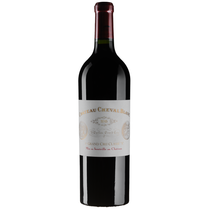 Вино Chateau Cheval-Blanc Chateau Cheval-Blanc / Шато Шеваль Блан 2015, червоне сухе, 0.75 л