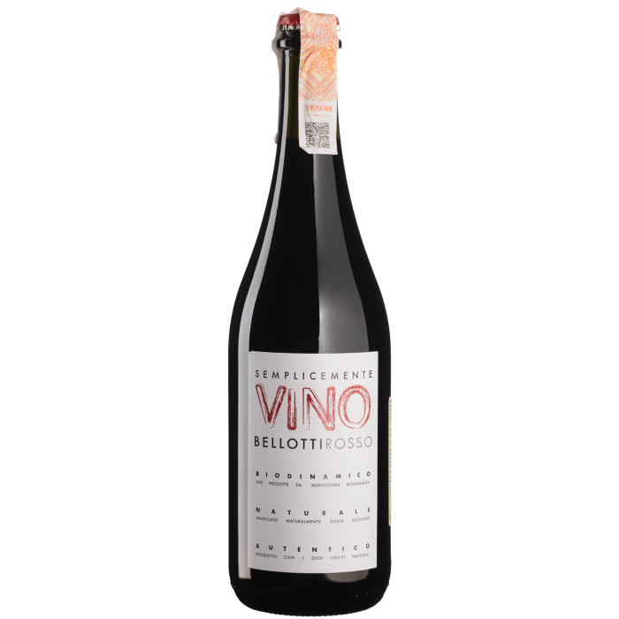 Вино Cascina Degli Ulivi Semplicemente Vino Bellotti Rosso / Семплічементе Віно Беллотті Россо, червоне сухе, 0.75 л