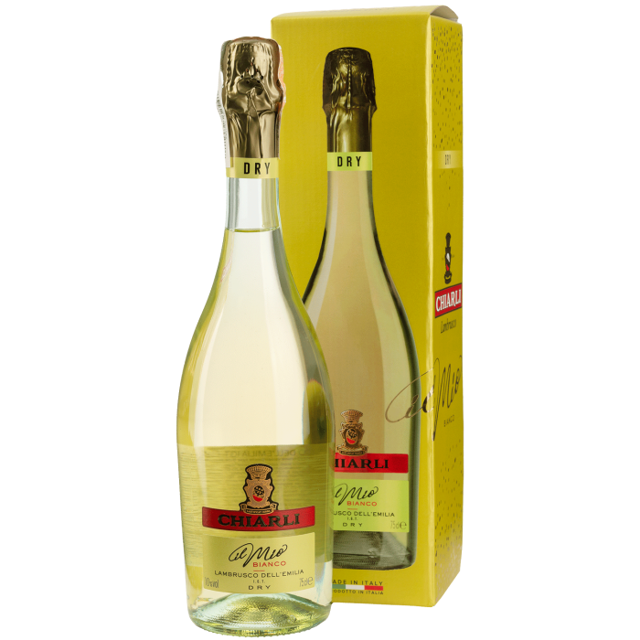 Ігристе Chiarli Lambrusco dell 'Emilia Bianco Dry, gift box / Ламбруско дель 'Емілія Б`янко Драй, подарункова коробка, біле, 0.75 л