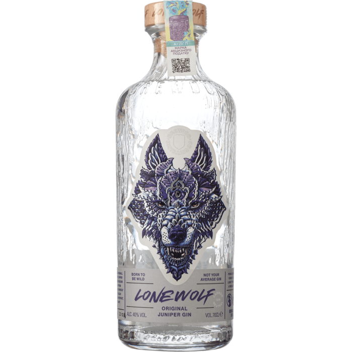 Джин LoneWolf Gin, 0.7 л