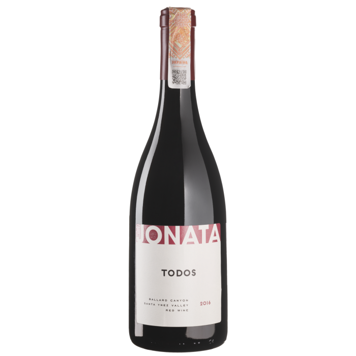 Вино Jonata Todos Vineyard Blend / Тодос Вайнярд Бленд 2016, червоне сухе, 0.75 л