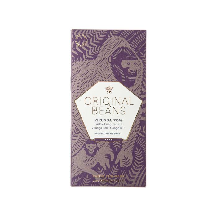 Шоколад чорний Вірунга Парк Конго органічний 70г, Original Beans