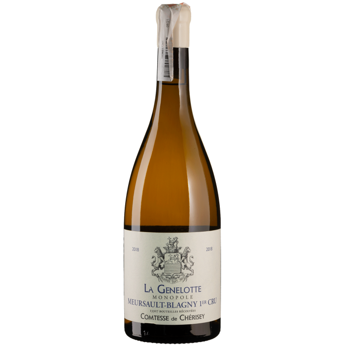 Вино Domaine Comtesse de Cherisey Meursault-Blagny 1er Cru "La Genelotte" Monopole / Мерсо-Бланьї Прем'єр Крю "Ля Женелотт" Монополь 2018, біле сухе, 0.75 л