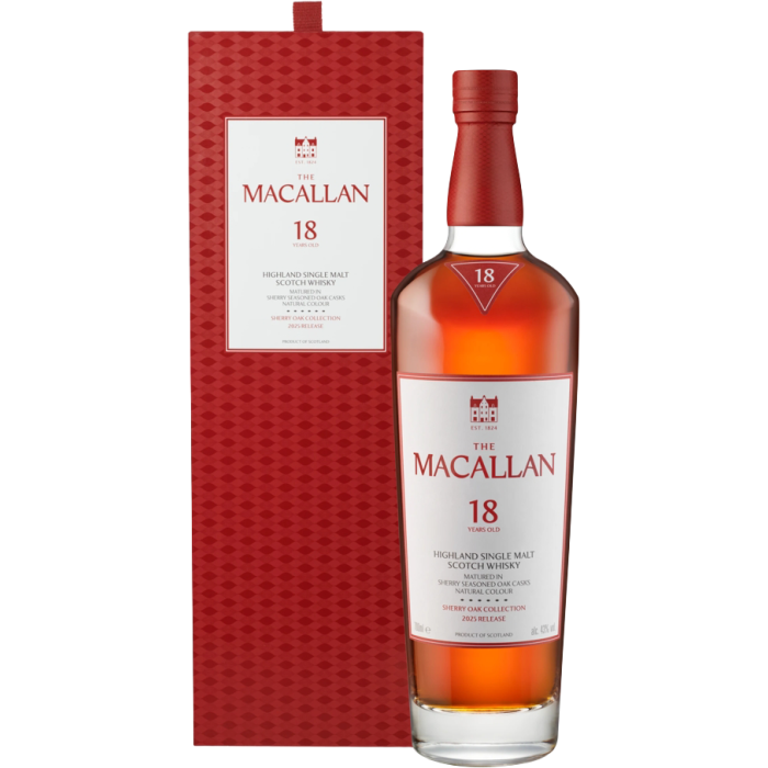 Віскі Macallan Sherry Oak 18yo - 0,7 л - купити в Києві, ціна