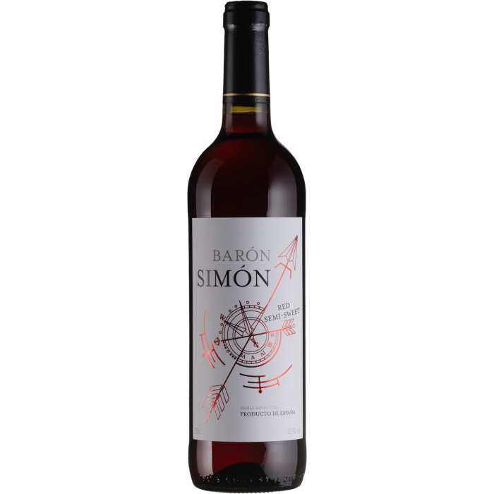 Вино Baron Simon Red Semi-Sweet / Ред Семі-Світ, червоне напівсолодке, 0.75 л