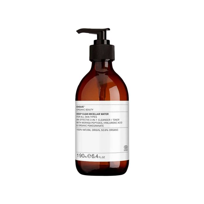 Міцелярна вода глибоко-очищаюча 190мл, Evolve Organic Beauty