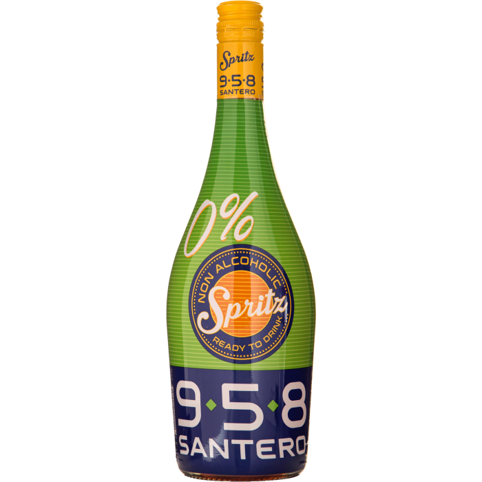 Безалкогольне Ігристе Santero Spritz Ready To Drink Non-Acoholic / Коктейль б/а сер/г Спрітц Реді Ту Дрінк 958, 0.75 л