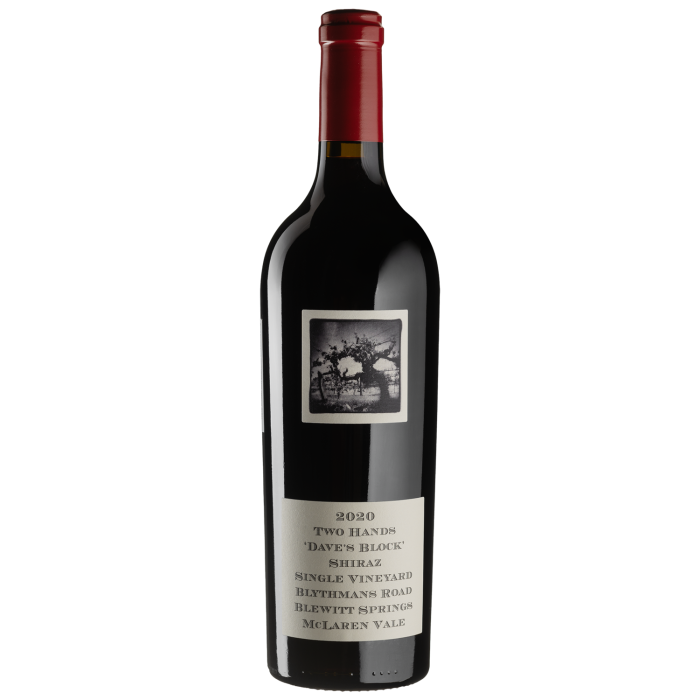 Вино Two Hands Dave's Block Shiraz / Дейвз Блок Шираз 2020, червоне сухе, 0.75 л