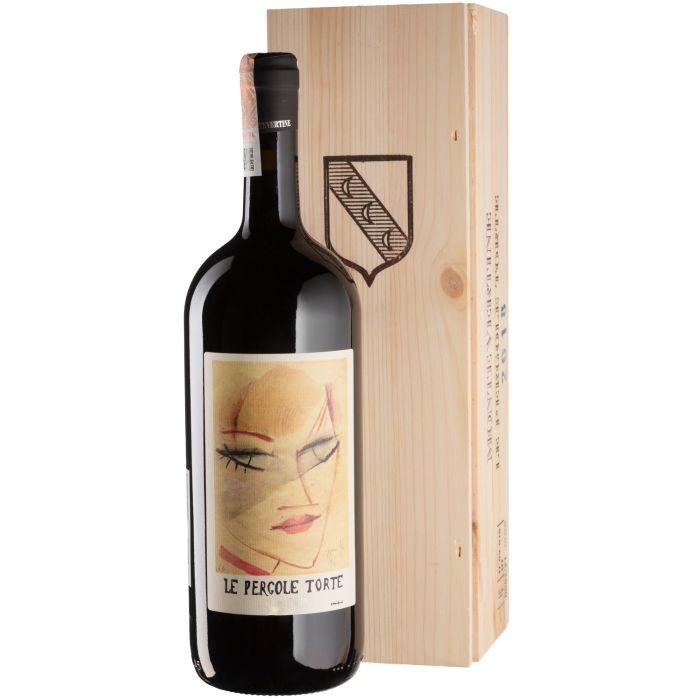 Вино Montevertine Le Pergole Torte, wooden box / Ле Перголе Торте, дерев'яна коробка 2019, червоне сухе, 1.5 л