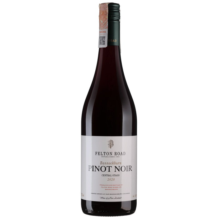 Вино Felton Road Bannockburn Pinot Noir / Баннокберн Піно Нуар 2021, червоне сухе, 0.75 л