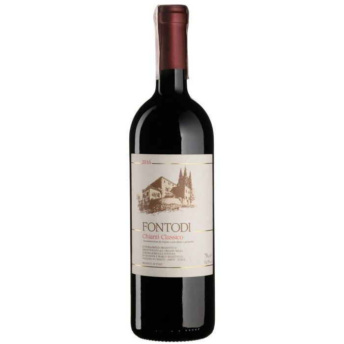 Вино Fontodi_dupSMM5 Chianti Classico / Кьянті Классіко 2020, червоне сухе, 0.75 л