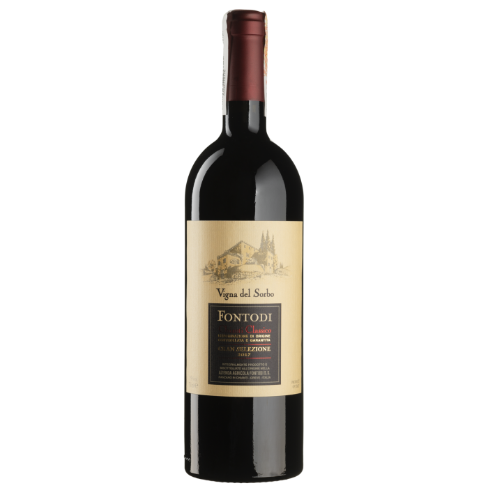Вино Fontodi_dupSMM5 Vigna del Sorbo Chianti Classico / Вінья дель Собро Кьянті Классіко 2018, червоне сухе, 0.75 л