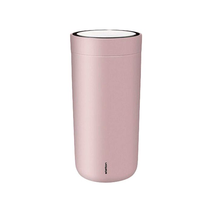 Термокружка 0,4л сталева ніжно-рожева To Go Click, Stelton