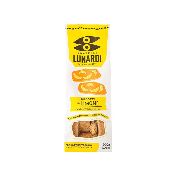 Печиво Кантучіні з лимоном 200г, Fratelli Lunardi