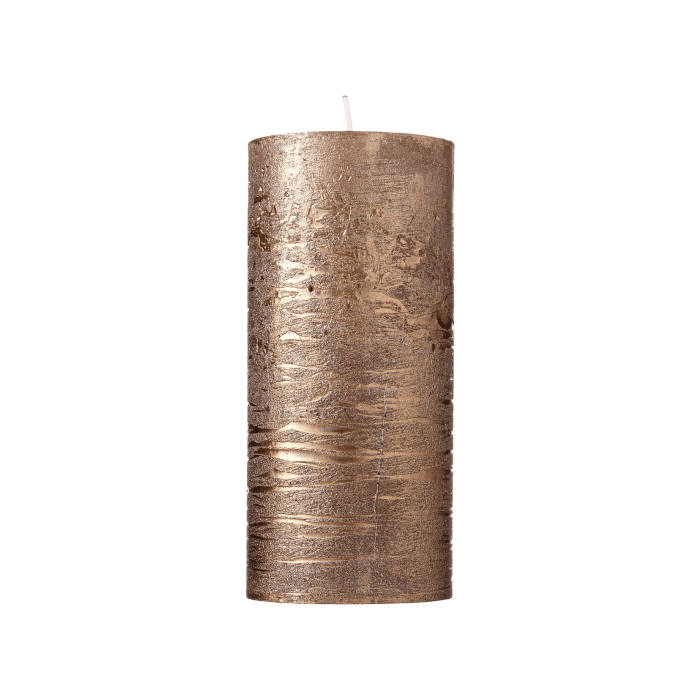 Свічка металізована золотого кольору 7x15см 416-6 Luz Your Senses, Rasteli