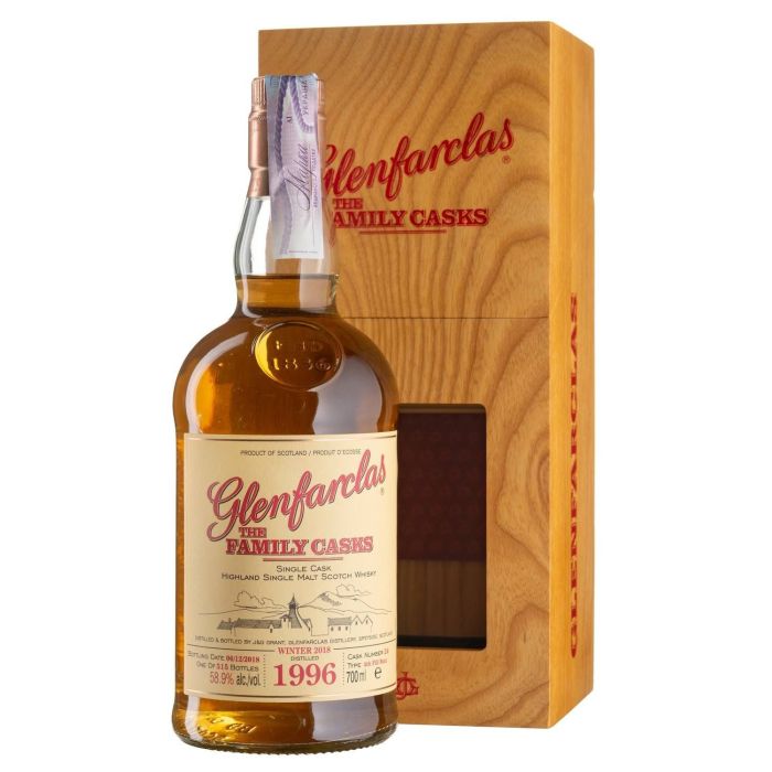 Віскі Glenfarclas The Family Cask S22 #852, wooden box 1996, 0.7 л