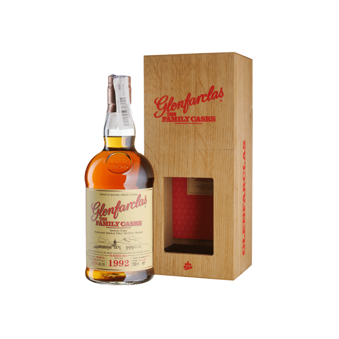 Віскі Glenfarclas The Family Cask, wooden box 1992, 0.7 л