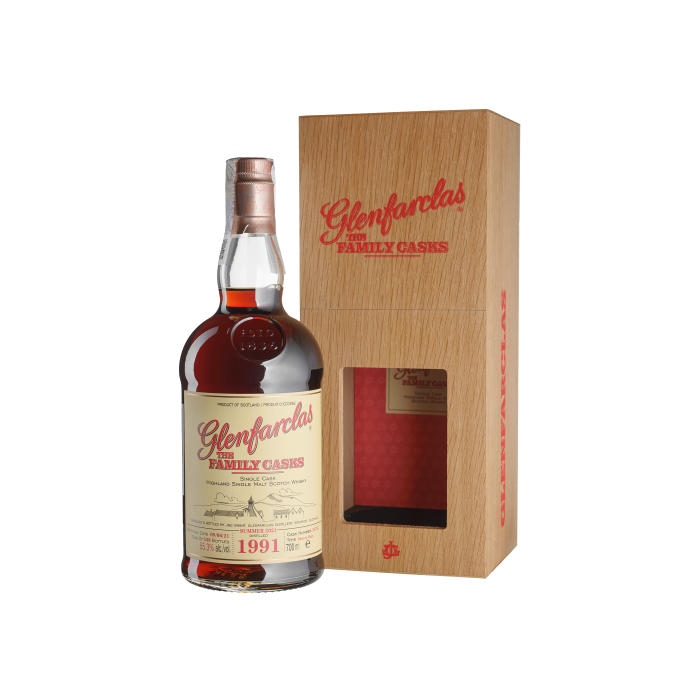 Віскі Glenfarclas The Family Cask, wooden box 1991, 0.7 л