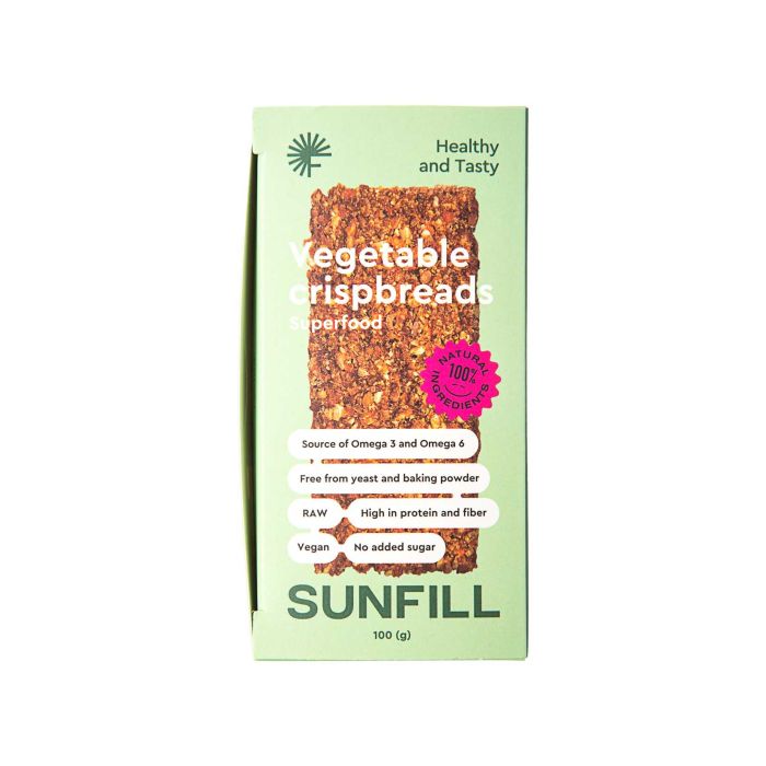 Хлібці овочеві 100г, Sunfill